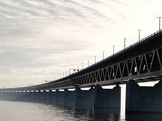 A large bridge over water